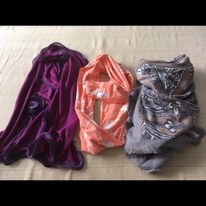 Trio of scarves. All soft and cozy!